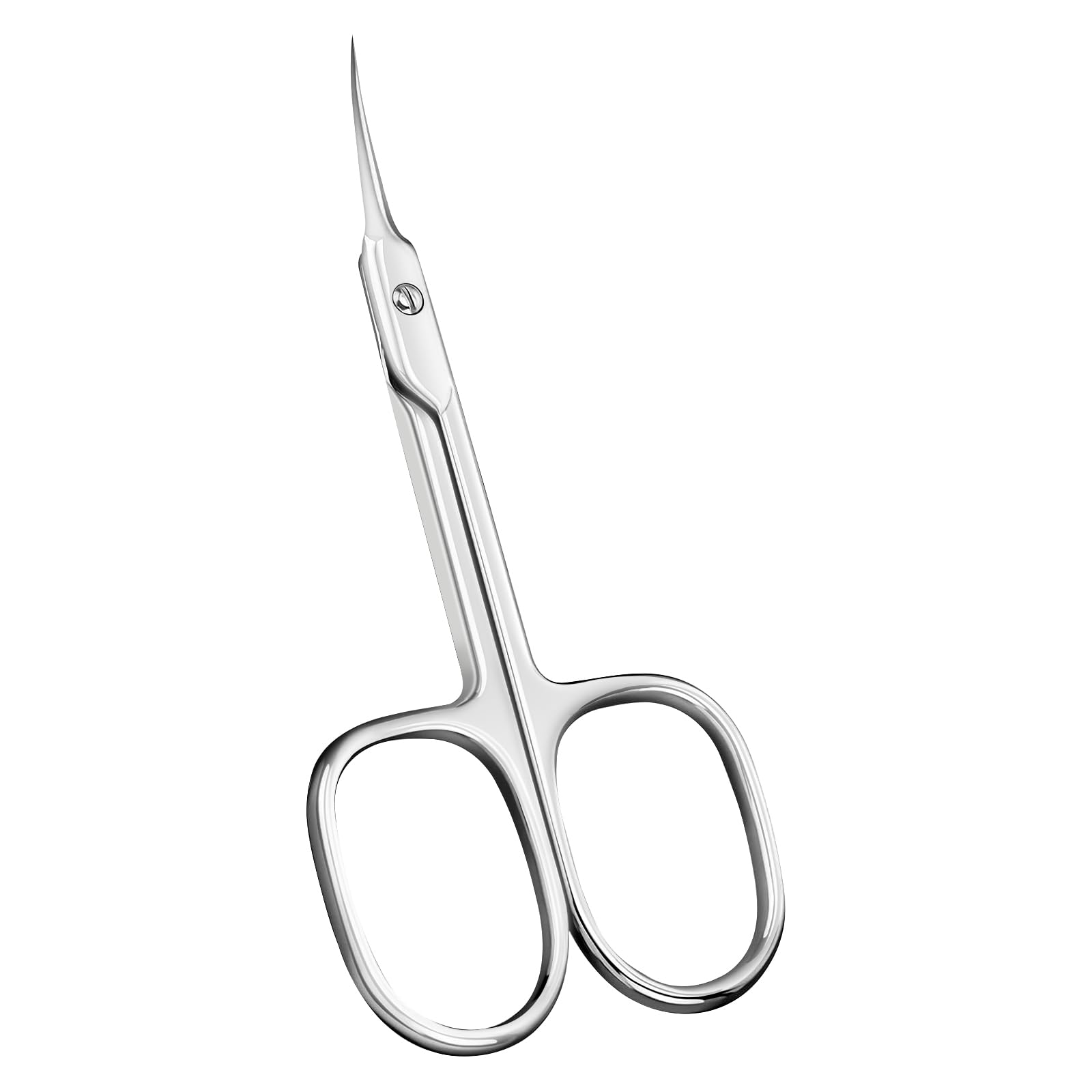 ANRUI Tijeras Cuticulas Profesional Acero Inoxidable, Tijeras de Belleza Curva Extra Afiladas, Tijeras Pequeñas para Cortar Cuticulas, Piel Muerta, Cejas, Pestaña