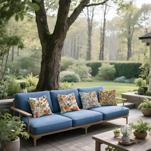 Taie d'oreiller fermeture invisible 50x50 housse coussin fleur