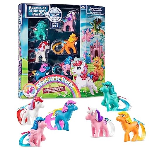 My Little Pony - Paquete de coleccionista de Figuras de 40 Aniversario, diversión básica, 35338, 6 Personajes clásicos de Pony en diseños Retro Originales, Juego de Regalo de Juguete, Juguetes de | Ya disponible en tu tienda friki favorita! En mundofriki.es!