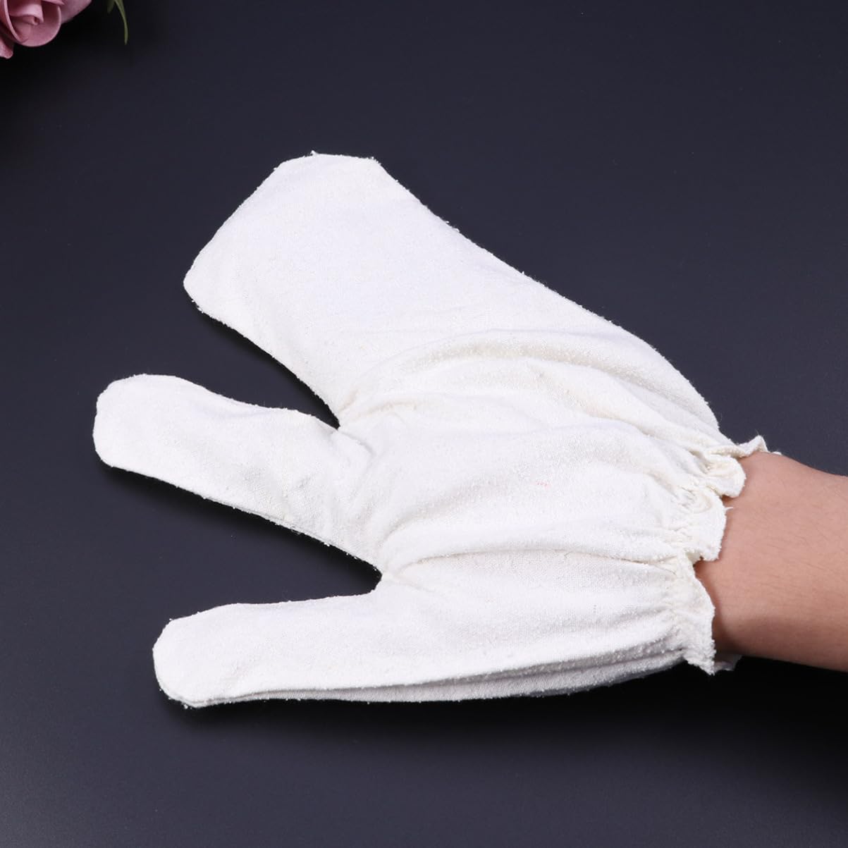 Cabilock Juego de 3 Guantes Exfoliantes de Seda para Baño Y Exfoliante Corporal Multifunción para Una Piel