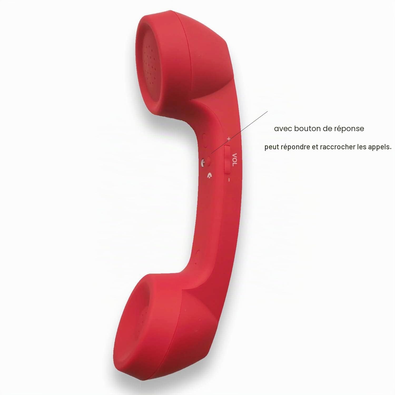 Combiné Téléphone Bluetooth Casques et écouteurs Rétro sans Fil pour Téléphone Portable avec Appel Confortable Compatible avec iphone Samsung Smartphones, Tablettes, Ordinateur Portable