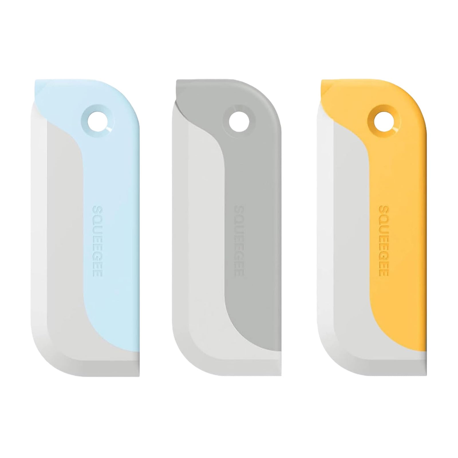 Henyall 3 Pack Shower Squeegee – Small Window Squeegee with Soft Rubber, Shower Screen Wiper, Glass Mirror Cleaner for Kitchen, Bathroom, Car Window, Counter, Tile, Vinyl Wrap