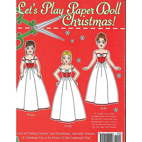 Let's Play Paper Doll Christmas! 125 Christmas Cut-outs for 4 Dolls image 5