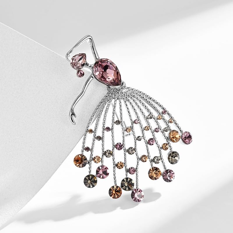 Image of Fashion Brooch for Women Pearl Rhinestones Brooch Pin Elegant Lapel Pin Jewelry Mother's Day Gift for Wife Mom Lover