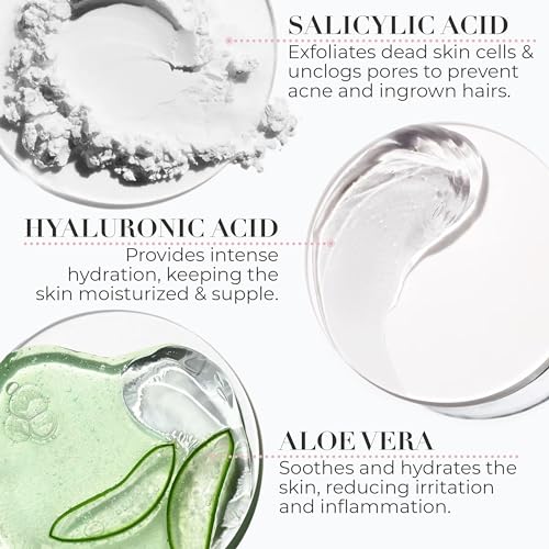 Image of Ingrown Hair Treatment | Razor Bumps Treatment For Women | Bikini Area Vajacial Mask | Soothes bikini area with Salicylic Acid, Aloe & Hyaluronic Acid | helps calm razor burn & ingrown hairs