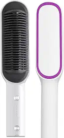 Escova Elétrica Alisadora 3 em 1 Bivolt – Para Cabelos Lisos, Ondulados e Cacheados – Alisa, Modela e Dá Brilho – Resultado Profissional em Casa com Aquecimento Rápido e Design Portátil Cores Variadas