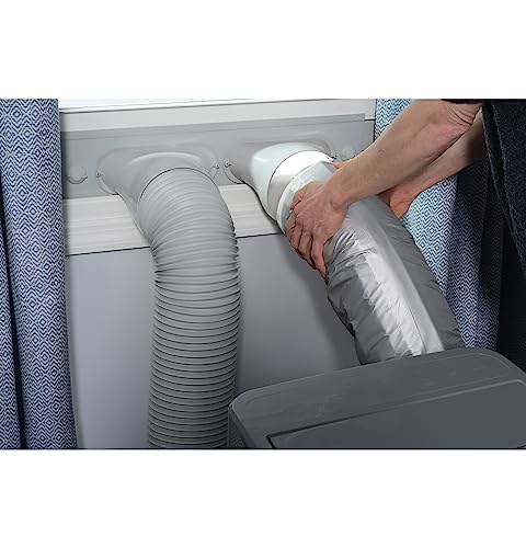 GE Dual Hose Kit for Portable Air Conditioner, Convert Single Hose Portable AC Unit to Dual Hose for Faster Cooling, Easy Install, Compatible With Select GE Models, RAP02, Grey by GE - Used condition - Image 9