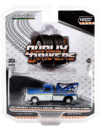 Greenlight 46100-B Dually Drivers Series 10 1972 Chevy C-30 Dually Wrecker 1:64
