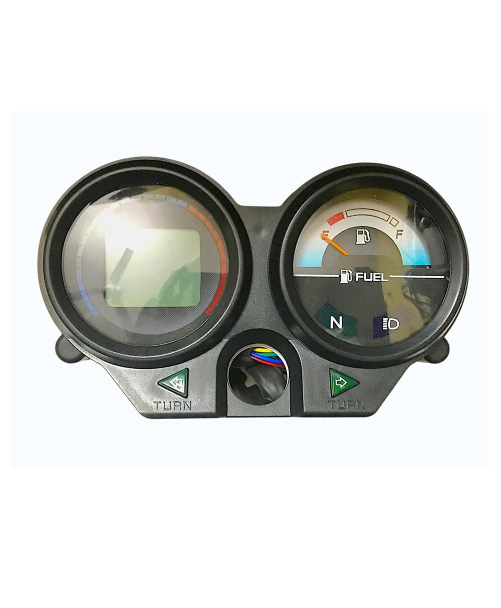 OHITO Motorcycle modified Digital Speedometer Tachometer Liquaid Crystal Instrument Gauge Odometer with Fuel Meter Indicator compatible with splendor plus old