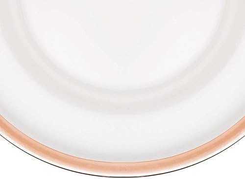 Miniatura 10 de Simply Elegant Placa de carga de vidrio con borde metálico, placa de servicio para fiestas, cenas, bodas, quinceañeras y eventos, 13 pulgadas de