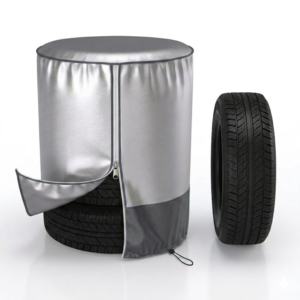 【美品】BORBET17インチ　225/45R17 バリ溝 4本倉庫保管 Amazon | タイヤカバー 屋外 防水 紫外線 シルバーグレー 4本収納 600D