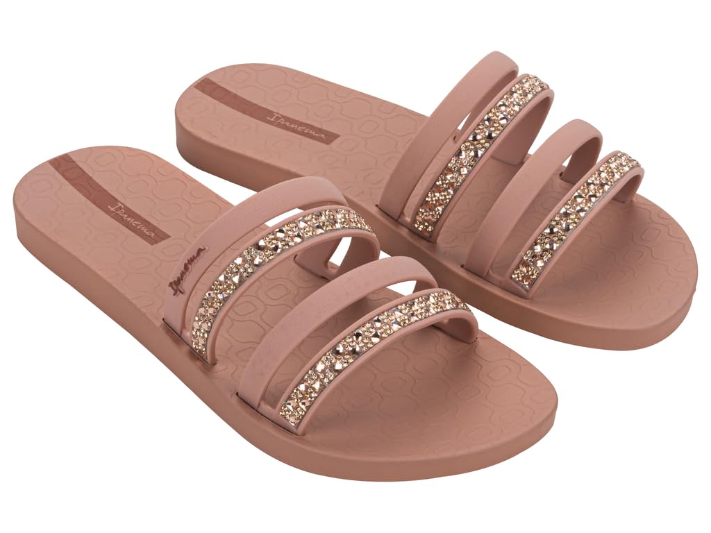 Ipanema Chic Slide Fem, Sandal Woman, Pink Tile Brown, 8.5 UK