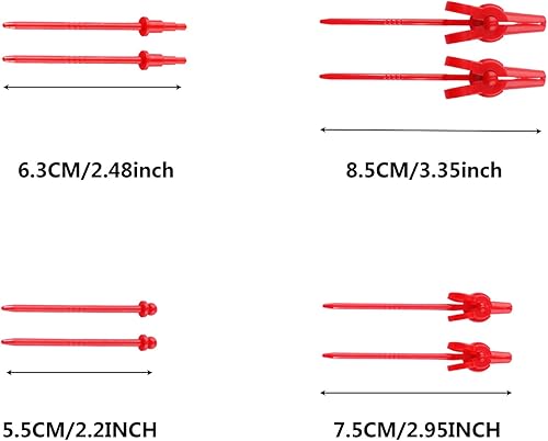 Miniatura 2 de HUBEST Soporte de pintura con 18 piezas de plástico Gundam modelo pintura cocodrilo clip palos para sostener piezas de modelo, tarjeta de bricolaje