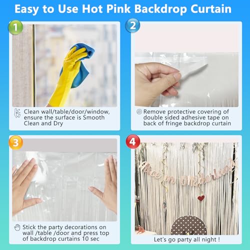 Image of White Foil Fringe Backdrop Curtain 2 Pack 3.3x8.2 Ft, White Tinsel Streamers Birthday Party Decorations Fringe Backdrop for Birthday Graduation Christmas Halloween Baby Shower Gender Reveal