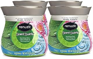 Renuzit Pearl Scents Air Freshener, Sparkling Rain, Lotus Flower & Morning Dew, 9