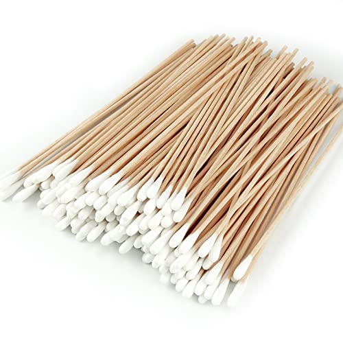 200PCS Cotton Swab - 6 Inch Cotton Sticks - Cotton Ear Swabs for Wound, Navel, Oral Cavity, Gynecological Care and Pet Ear Cleaning