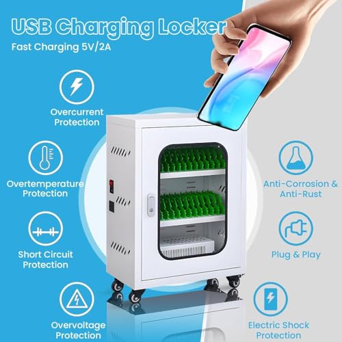 Carrito de carga para móviles con llave ideal para evitar pérdidas 4