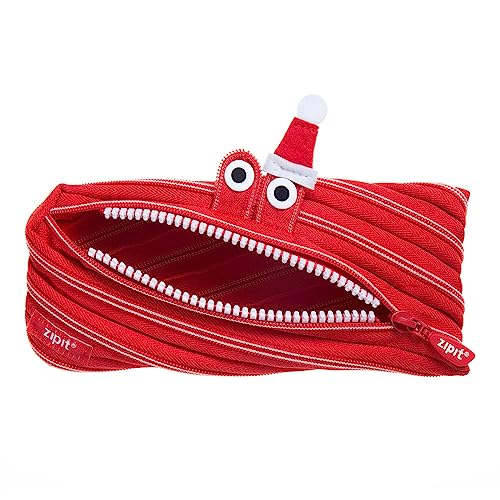 Image of ZIPIT Polyester Christmas Monster Pouch, Gift Pack, Red