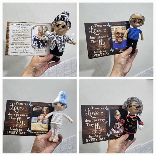 Muñeca de crochet personalizada miniatura 4