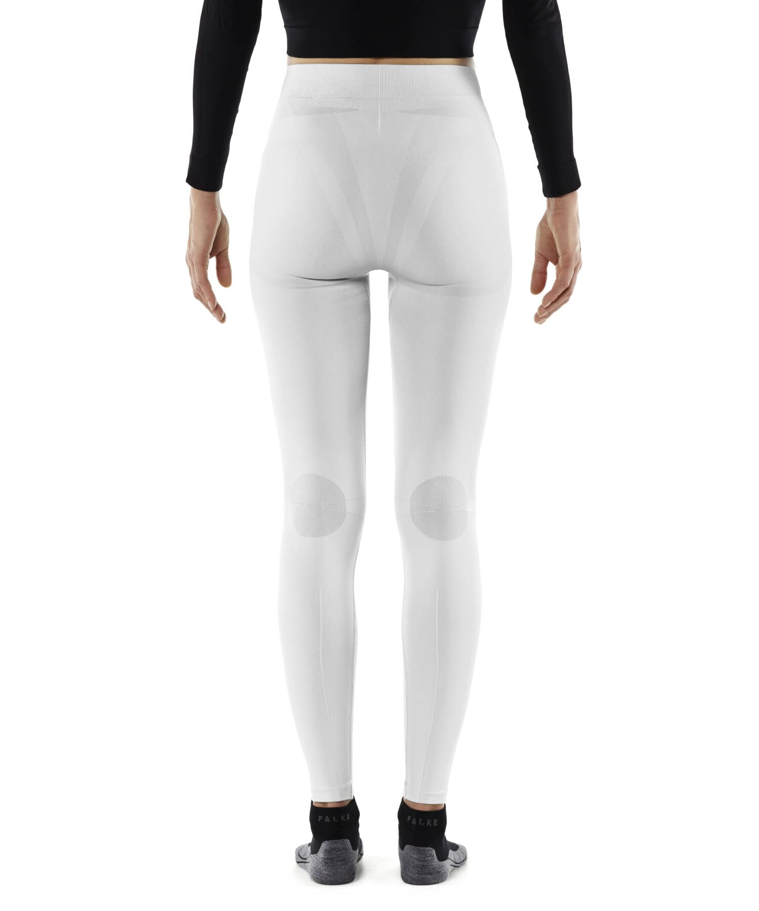 FALKE Kobiety Warstwa podstawowa (dół) Maximum Warm Long W Ti Termoaktywny, Oddychający i Szybkoschnący szybkoschnące ciepłe 1 Sztuka, Biały White 2860, L