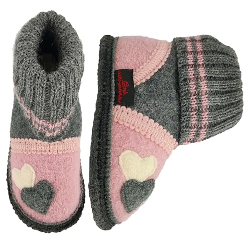 Beck Mädchen Kleine harten Hausschuh, Pink, 33 EU