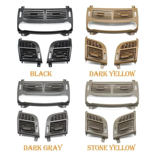Grille de ventilation climatisation Benz Classe E W211 2003-2008 central noir - 4