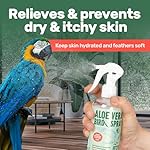 Aloe Vera Bird Spray - 8.5oz/251mL - Non-Toxic Bird Bath Relieves Dry/Itchy Skin & Softens Feathers - Made in USA - Safe & Effective for All Birds - Promote Healthy Plumage - Odor-Free - Image 2