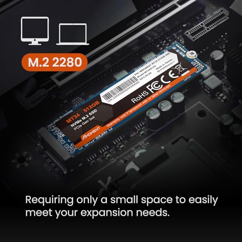 Image of MMOMENT MT34 1TB SSD PCIe Gen3x4 NVMe M.2 2280 Internal Solid State Drive, Read Speed up to 2000MB /s, Write up to 1500MB /s, for Laptop and PC Desktop