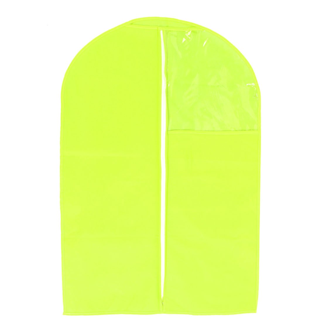 Home Hanging Garment Dress Suit Protector Zippered Clothing Care Cover Bag 57 x 96cm Yellow id 09c 259