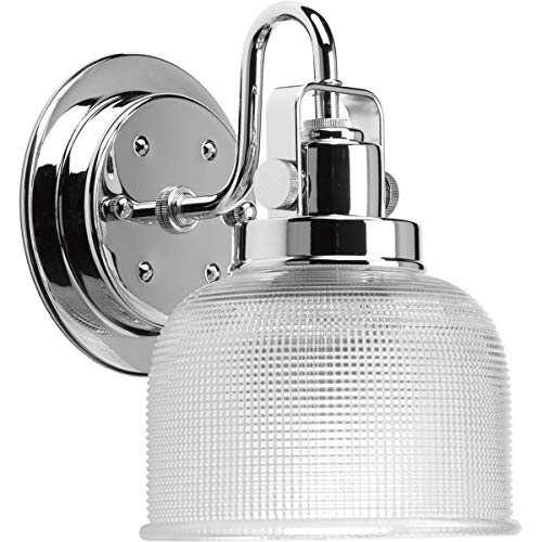 Progress Lighting P2989-15 1-100W MED Bath Bracket, 1-Pack, Polished Chrome