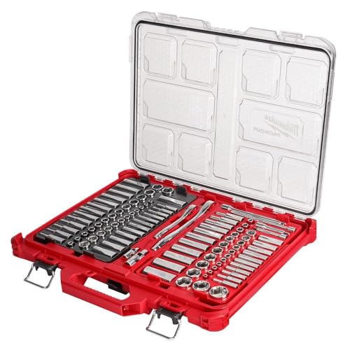 Milwaukee 48-22-9486 1/4"-3/8�h Ratchet Socket Set w/PACKOUT Case - 106pc
