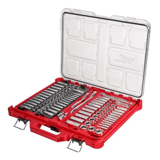 Milwaukee 48-22-9486 1/4"-3/8” Ratchet Socket Set w/PACKOUT Case - 106pc