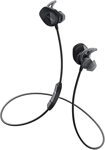 Bose SoundSport, auriculares inalámbricos, (auriculares Bluetooth resistentes al sudor para correr y deportes), color negro (renovado)