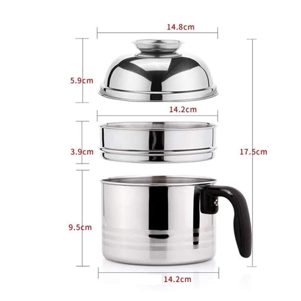 Pudełko ryżowe, Lunchbox ze stali nierdzewnej; Lunchbox; Miska do ryżu dla nastolatków; Kubek fast foodów; Dwuwarstwowy, z pokrywką;,Lunch Boxów