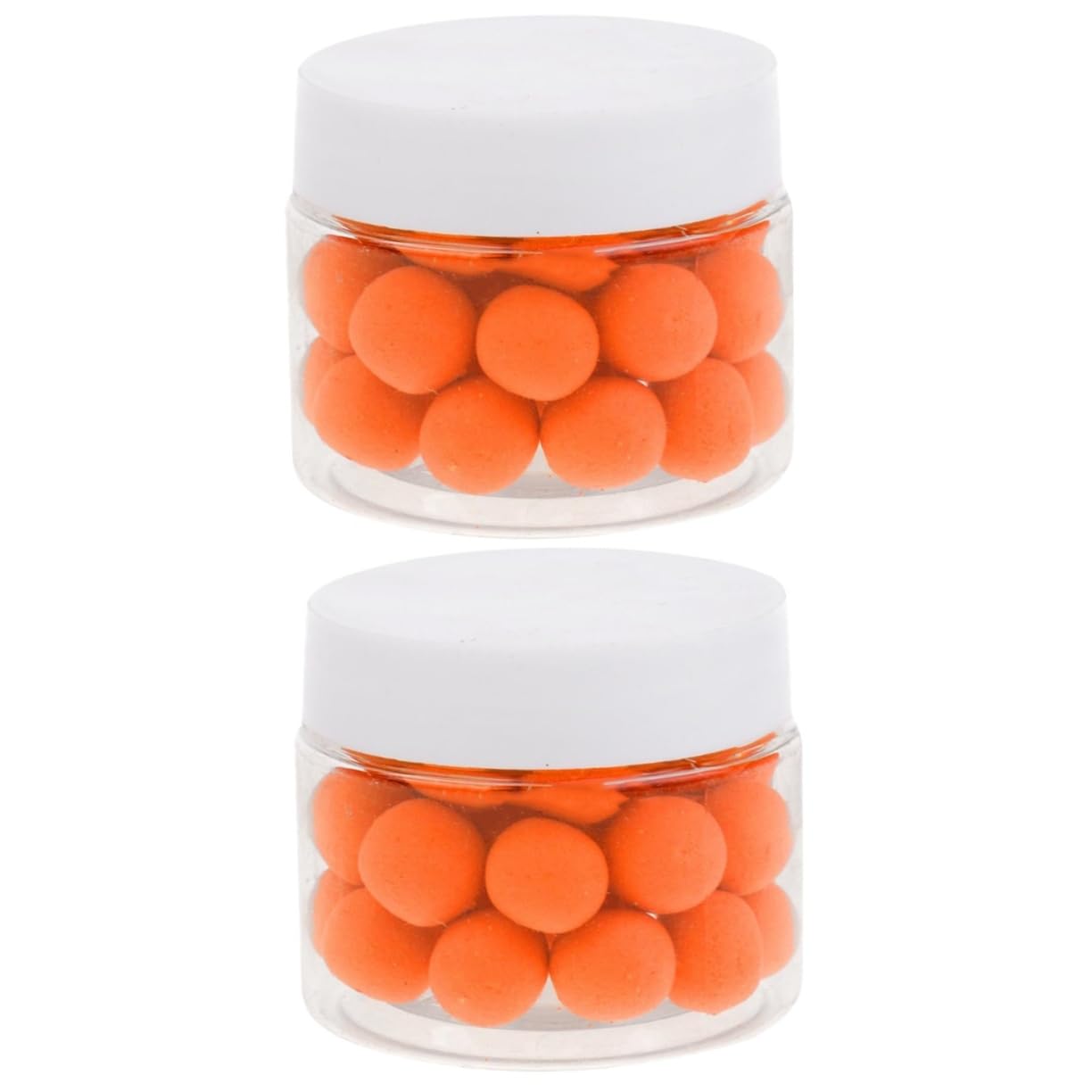 VANZACK 2pcs Floating Beads Fishing Lure PVA Smell Glow Beads for Fishing Line 0.8cm Ultra-Light Soft