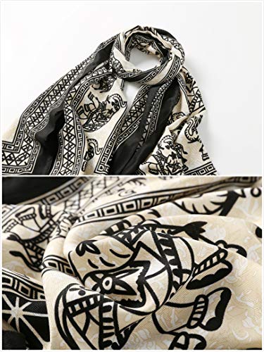 Jeelow Lightweight Scarves Fashion Light Shawl Beach Wrap Head Scarf For Women3