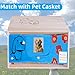 JWIZYOTR Eco-Friendly Pet Casket Body Bag, Pet Burial Box with Dignity, Dog Casket for Burial and Cremation by Customizing with Your Own Words for All Pets - Dogs, Cats, Rabbits and More.（S