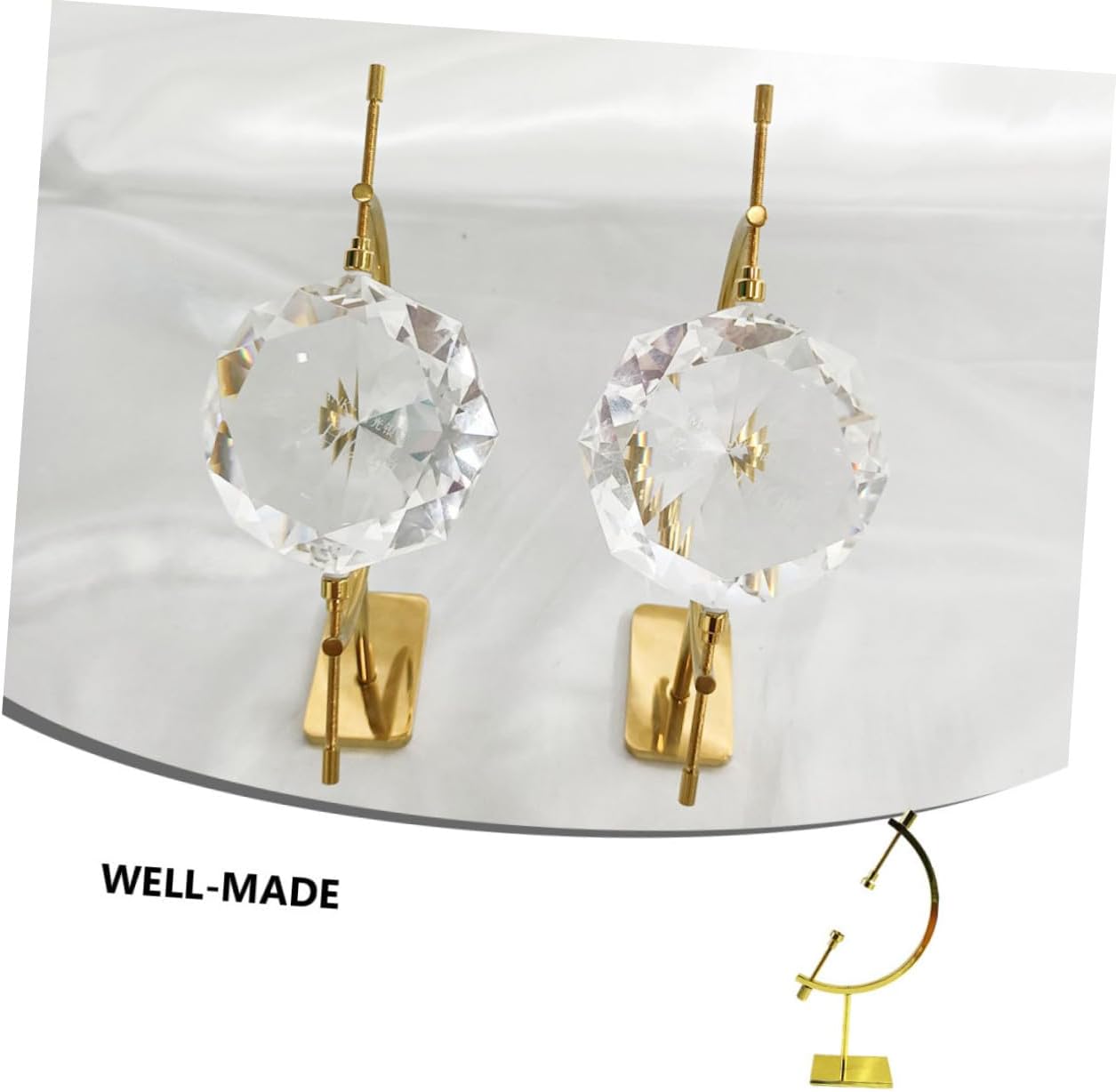 Metal Crystal Ball Holder Display Rack Elegant Gold Stand for Home Decor Art Craft and Collectibles Sturdy Storage for Glass Globes and Decorative Items