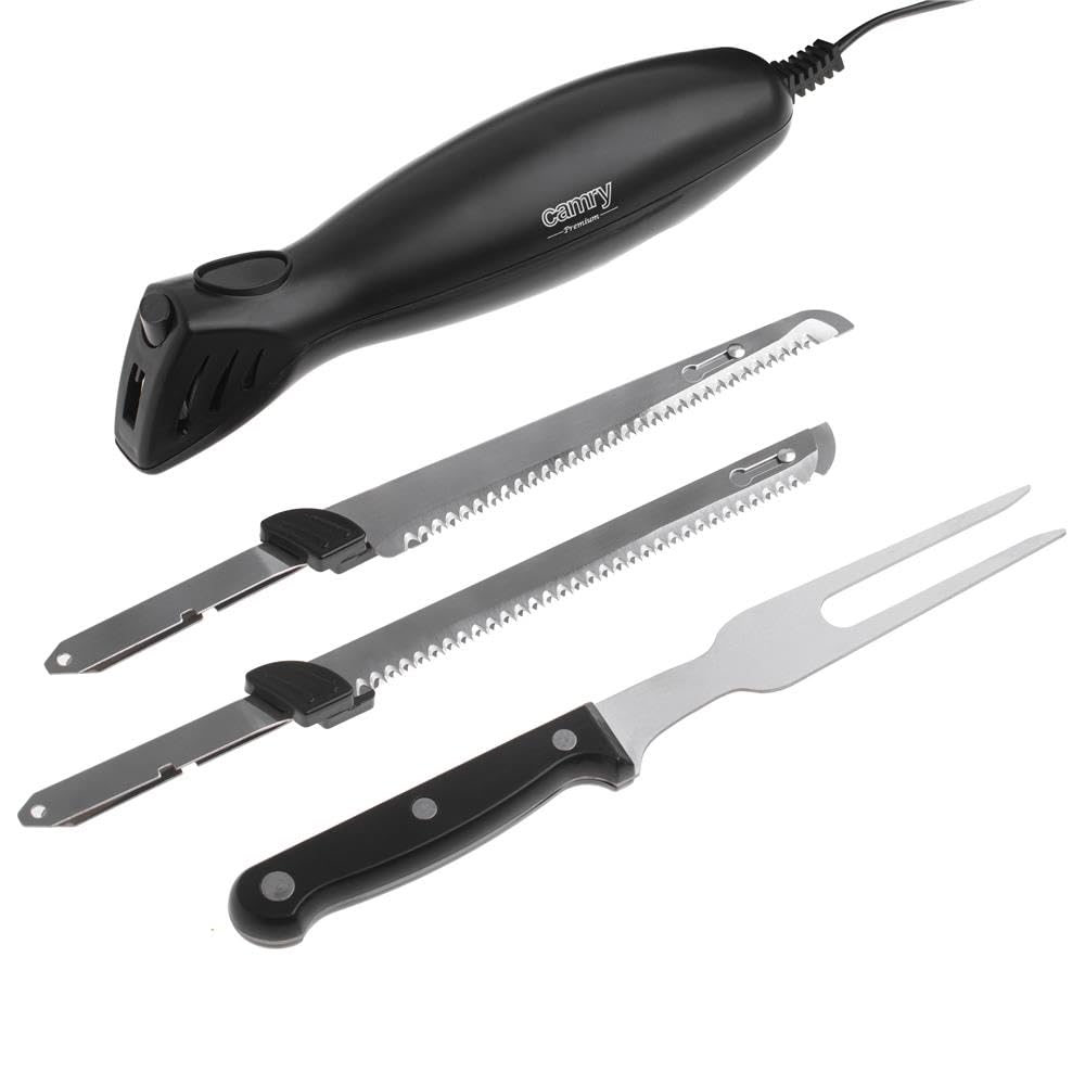 CAMRY ADLER Coltelli elettrici – 2 set di coltelli, nero