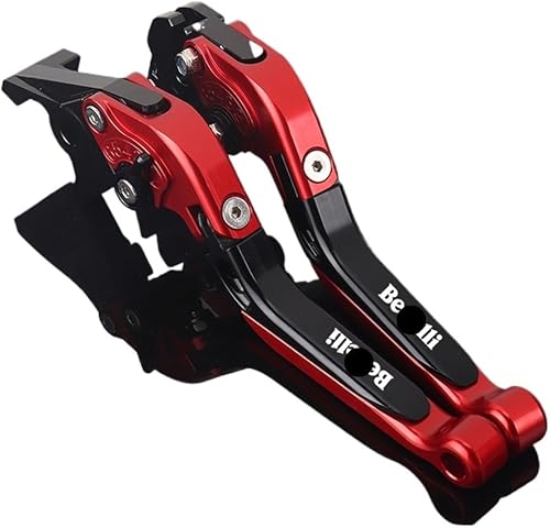Miniatura 10 de Palanca de embrague de freno TRK502 motocicleta CNC ajustable extensible manillar palanca de embrague de freno plegable para Be&Nelli Jinpeng 502