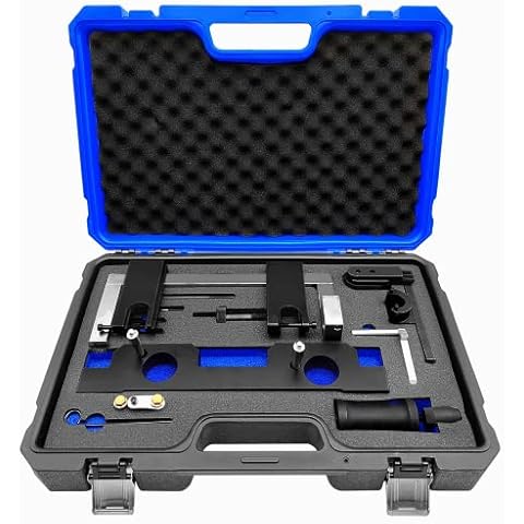 ZKTOOL Engine Camshaft Timing Locking Tool Kit Fit for BMW N20 N26 Engine, with Flywheel Holder and 7676 Oil Seal Repair Kit, Engine Alignment Locking Timing Tool Set Cover