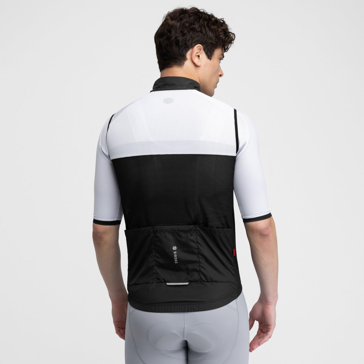 SIROKO Chaleco cortavientos ciclismo V1 Copenhagen Negro M