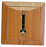 Prise T - Téléphone Voltman DIO042446 Prise Téléphone Bois Samba