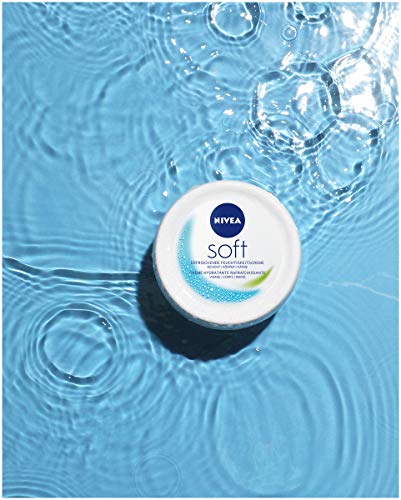 NIVEA Soft Refreshing Moisturising Cream (50 ml), Nourishing Soft Cream with Vitamin E and Jojoba Oil, Fast Absorbing Skin Cream - Image 4