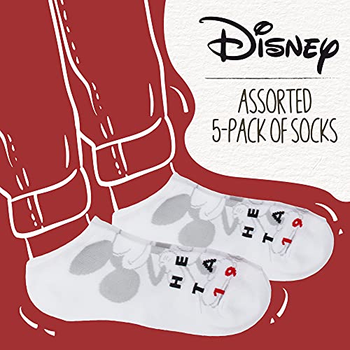 Image of Disney Women's Mickey Mouse 5 Pack No Show Socks