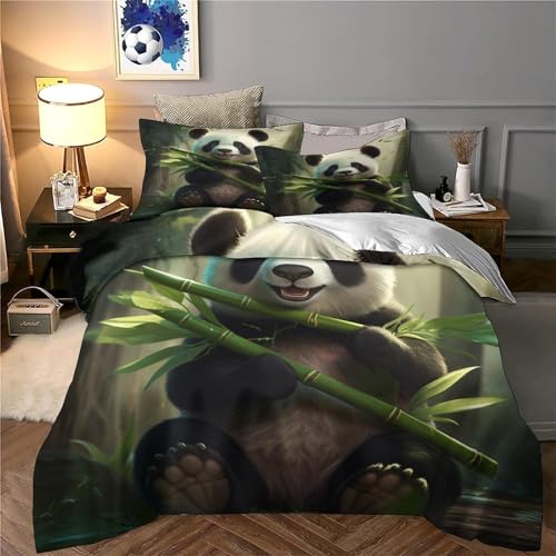 Housse de couette panda 3D en microfibre premium ultra résistante - 6