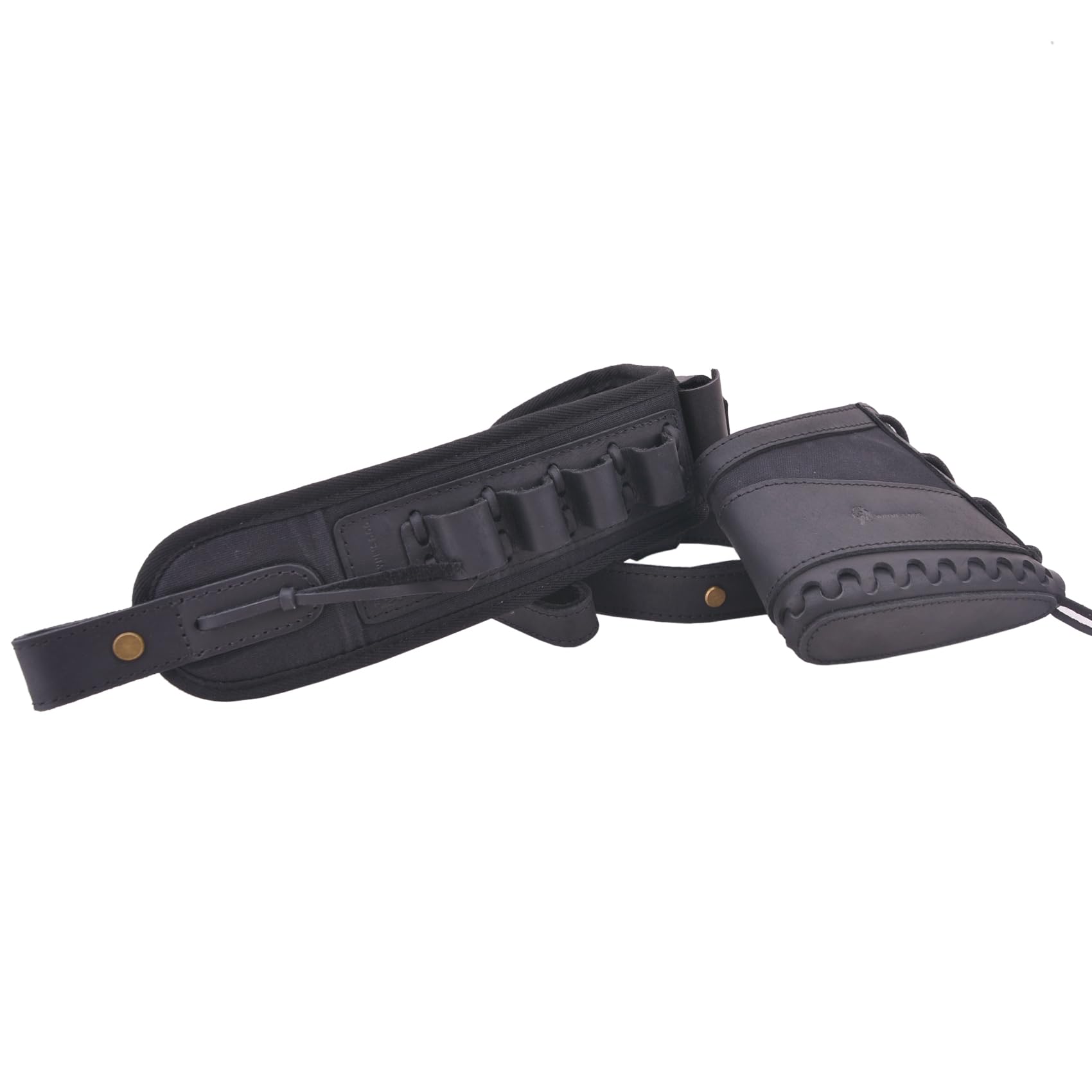 Handgefertigtes Leder Schrotflinte Recoil Pad mit Sling Shotshell Halter für 12GA 16GA 20GA