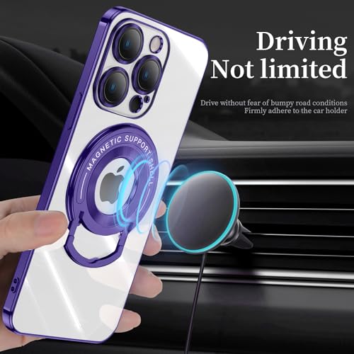Coque iPhone 14 Pro Max MagSafe transparente anneau invisible