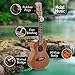 Concert Ukulele Deluxe Series by Hola! Music (Model HM-124KA+), Bundle Includes: 24 Inch Koa Ukulele with Aquila Nylgut Strings Installed, Padded Gig Bag, Strap and Picks - Limited Edition