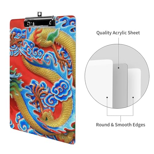 Clipboard dragon avec pince A4 pour organiser vos documents de bureau - 3